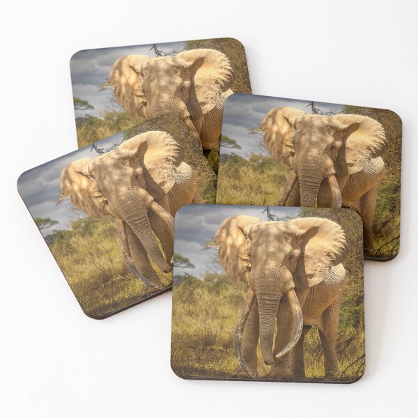 Item preview, African Elephant with Huge Tasks designed and sold by FormigaArt.