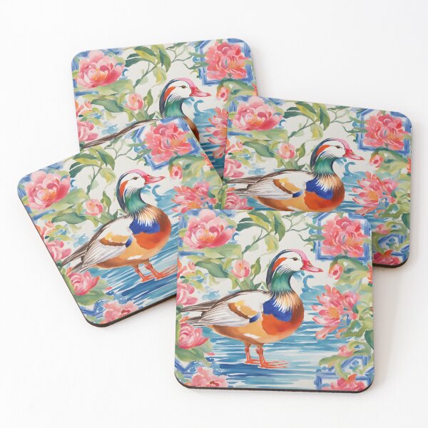 Item preview, Chinoiserie Mandarin Duck designed and sold by SophieClimaArt.