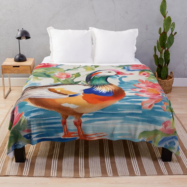 Item preview, Chinoiserie Mandarin Duck designed and sold by SophieClimaArt.