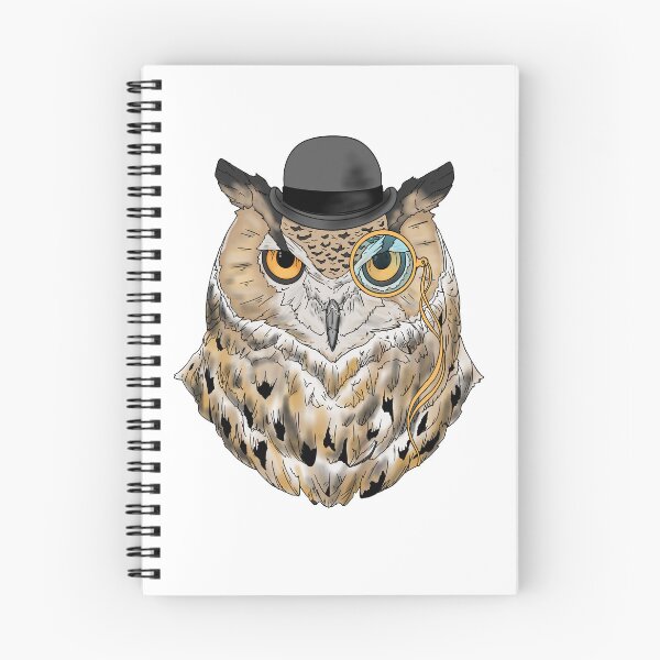 Item preview, Owl with Monocle designed and sold by Bearschtick In The Woods.