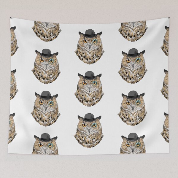 Item preview, Owl with Monocle designed and sold by Bearschtick In The Woods.