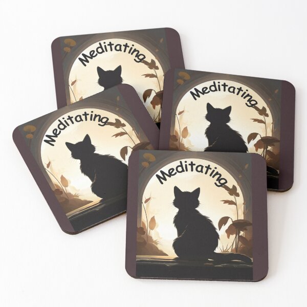 Item preview, Meditating cat designed and sold by Swingfroglet.