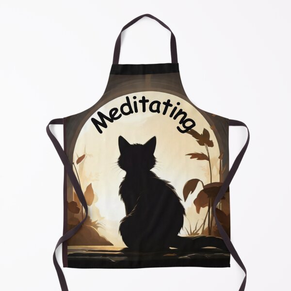 Item preview, Meditating cat designed and sold by Swingfroglet.