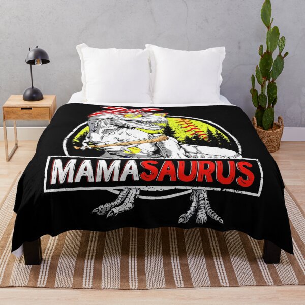 Item preview, Mamasaurus T rex Dinosaur Funny Mama Saurus-SoftBall player designed and sold by SpeedyPrints.