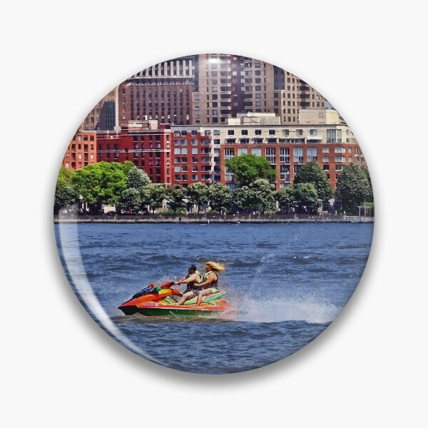 Item preview, Liberty State Park - Jet Skiing in Morris Canal Basin designed and sold by Susan Savad.
