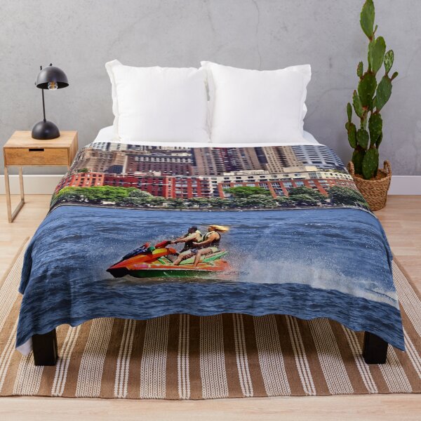 Item preview, Liberty State Park - Jet Skiing in Morris Canal Basin designed and sold by Susan Savad.