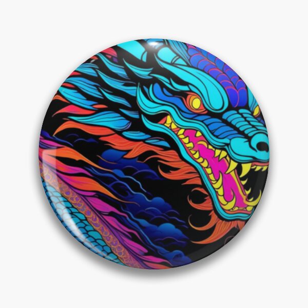 Item preview, Colorful Glowing Japanese Dragon  designed and sold by TheDarkWardrobe.