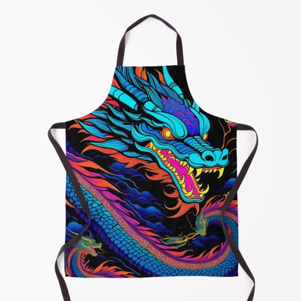 Item preview, Colorful Glowing Japanese Dragon designed and sold by TheDarkWardrobe.