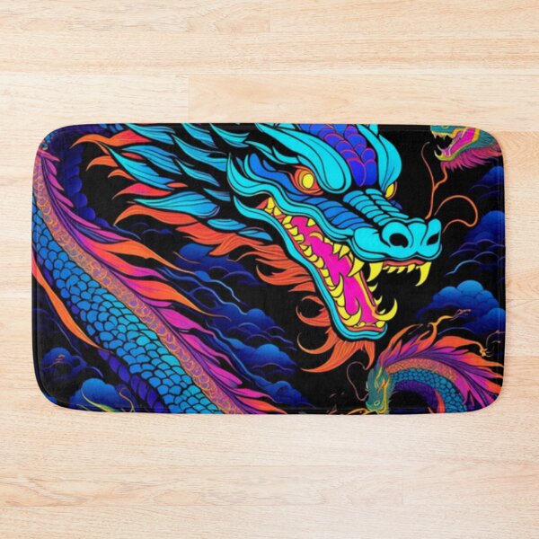 Item preview, Colorful Glowing Japanese Dragon  designed and sold by TheDarkWardrobe.