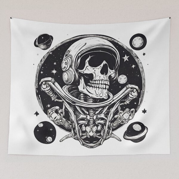 Item preview, Space Skeleton Abstract Art  designed and sold by CyberArtistOne.