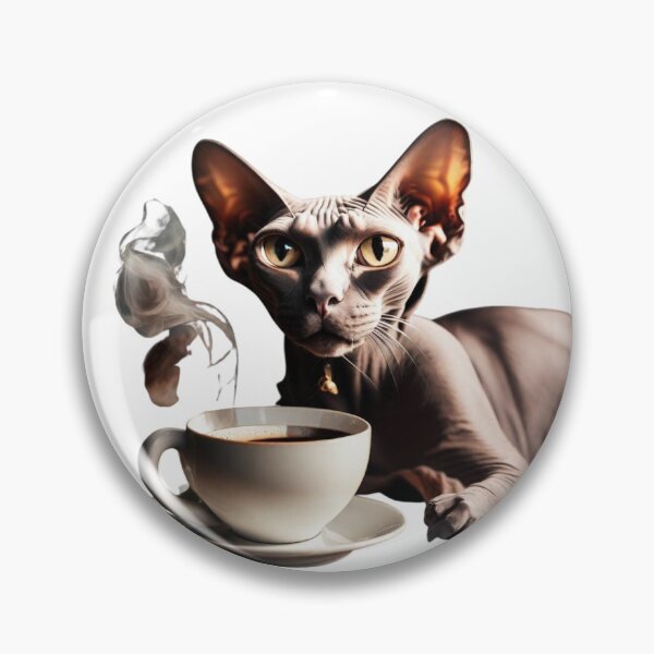 Item preview, Cat Drinks Coffee Funny designed and sold by MatthewViews.