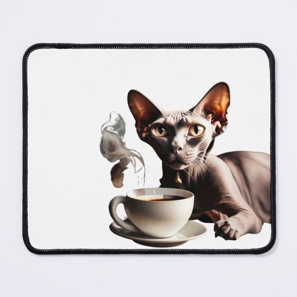 Item preview, Cat Drinks Coffee Funny designed and sold by MatthewViews.