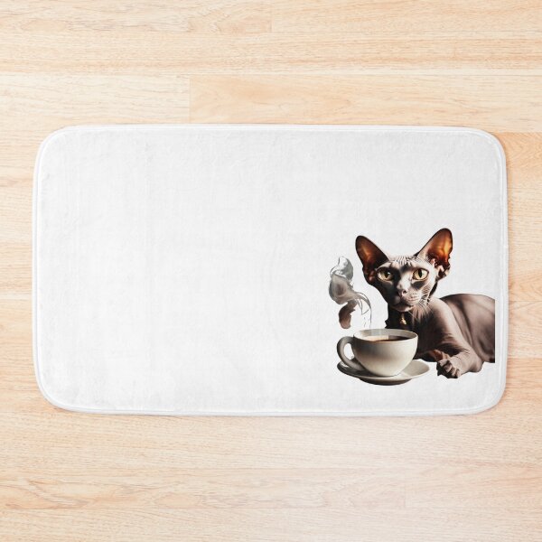 Item preview, Cat Drinks Coffee Funny designed and sold by MatthewViews.