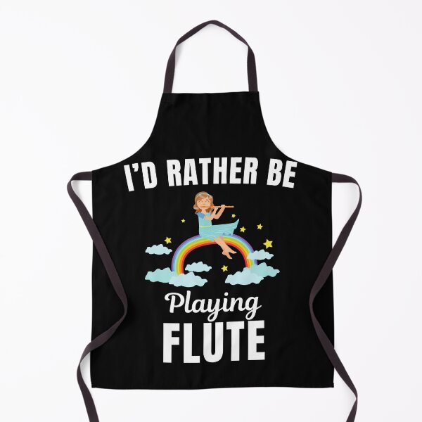 Item preview, I'd rather be playing flute, funny flute instrument players lovers and musicians saying or quote designed and sold by NBSStore.