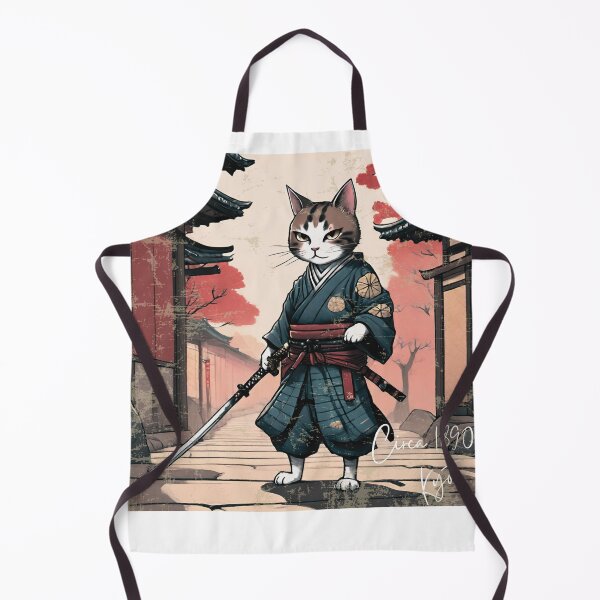 Item preview, Circa 1890 Samurai Cat Vintage The Founding of Kyoto designed and sold by CuriousMax.