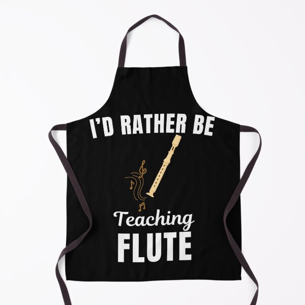 Item preview, I'd rather be teaching flute, funny flute instrument teachers lovers and instructors saying or quote designed and sold by NBSStore.