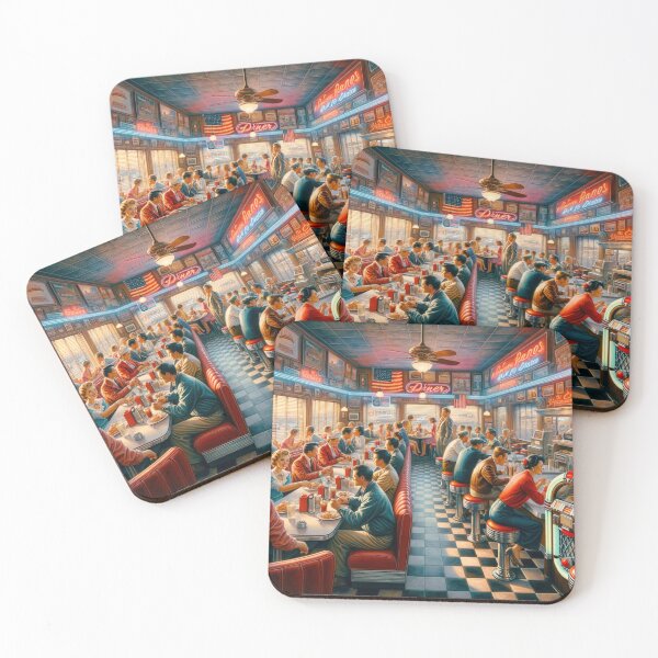 Item preview, Retro Diner Delight designed and sold by BestArtByArvind.