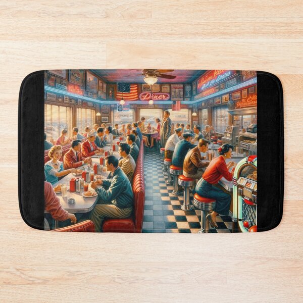 Item preview, Retro Diner Delight designed and sold by BestArtByArvind.