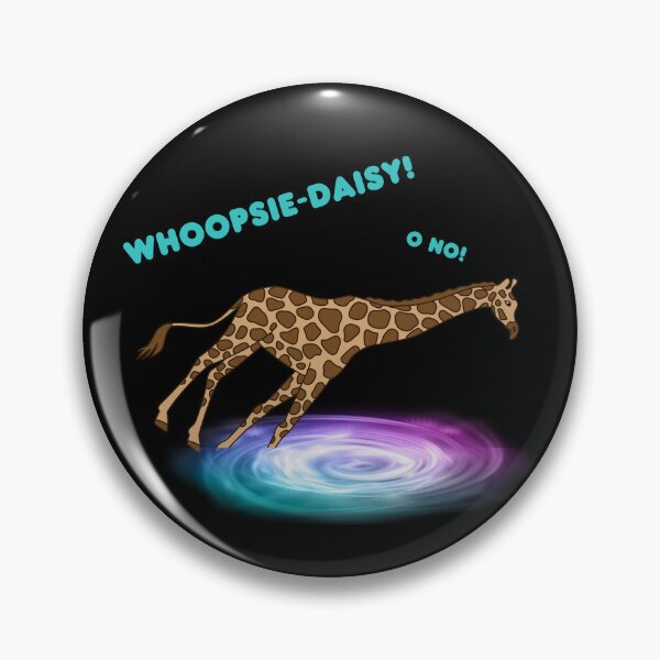 Item preview, Whoopsie-daisy! Giraffe through a space portal designed and sold by FrogMoonshot.