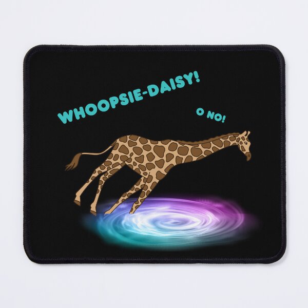 Item preview, Whoopsie-daisy! Giraffe through a space portal designed and sold by FrogMoonshot.