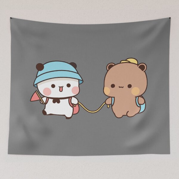 Item preview, DuDu Bear and BuBu Panda on summer vacation❤️ designed and sold by Pandety.
