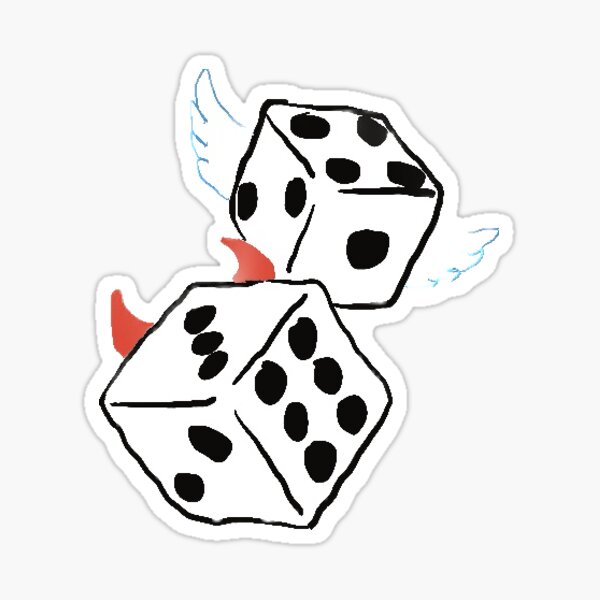 Item preview, Devils and angels roll the dice designed and sold by Good-soop.