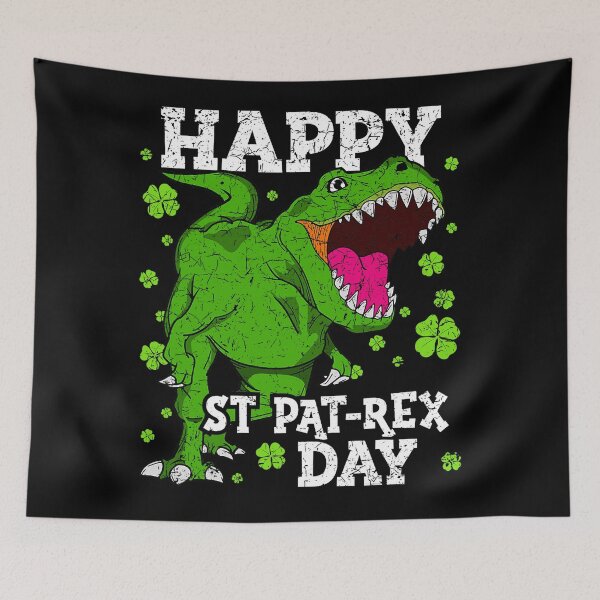 Item preview, Happy St Patricks Day Dinosaur T-Rex Boys designed and sold by BalladOfZeus.