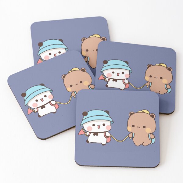 Item preview, DuDu Bear and BuBu Panda on summer vacation❤️ designed and sold by Pandety.