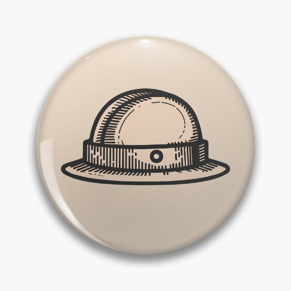 Item preview, Line art of a Bowler hat designed and sold by design-you-love.