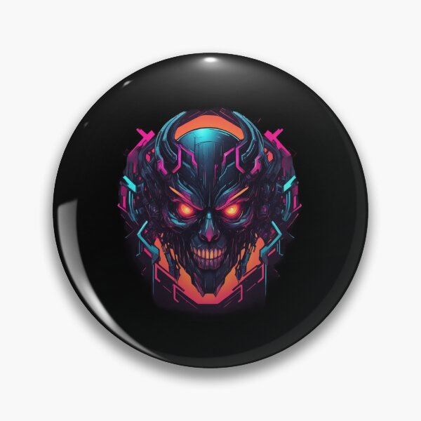 Item preview, Cyborg Demon with Horns, Cyberpunk Design designed and sold by Burn-Ego.