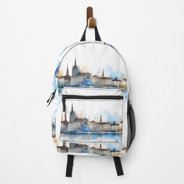Item preview, Zürich City Switzerland in WaterColours designed and sold by fluidwatercolor.