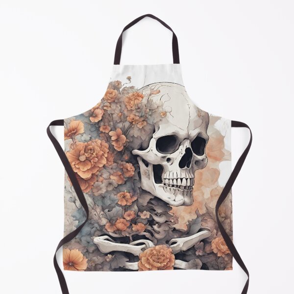 Item preview, Botanical Skull Skeleton Tattoo Bones and Botany designed and sold by CyberArtistOne.