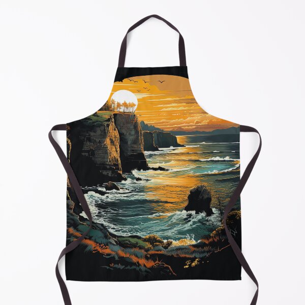 Item preview, arty cliffs with a sunset designed and sold by artyficial-.