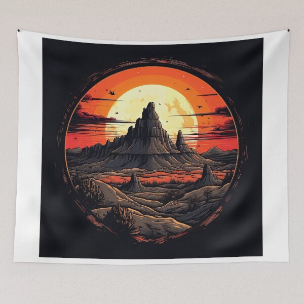Item preview, badlands in a desert designed and sold by artyficial-.