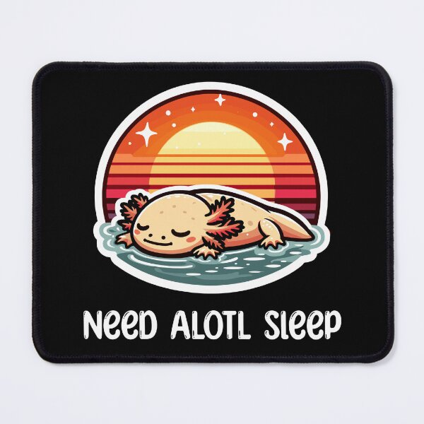 Item preview, Kawaii Axolotl Sleeping designed and sold by DinoKate.