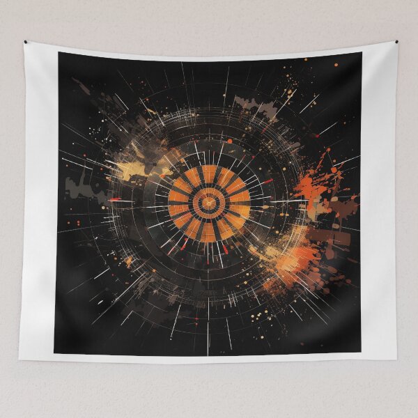 Item preview, black and orange darts game designed and sold by artyficial-.