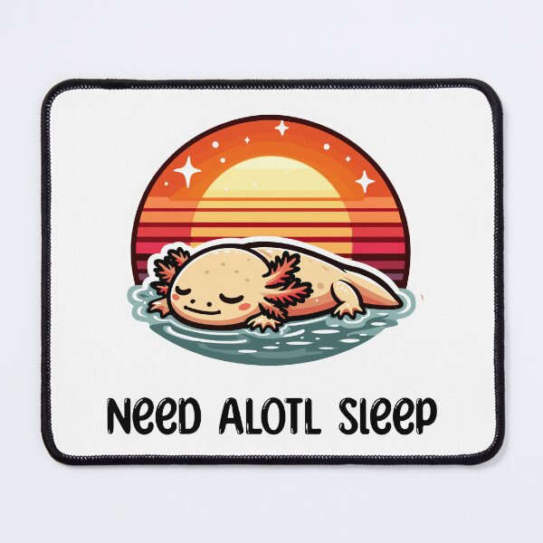 Item preview, Cute Axolotl Sleeping designed and sold by DinoKate.