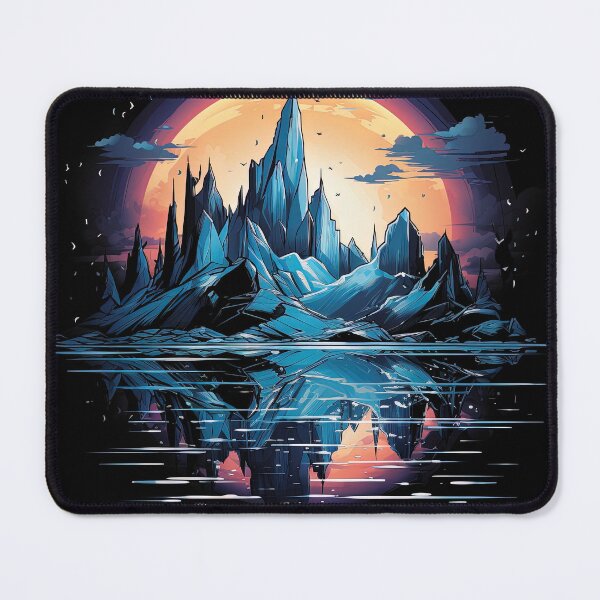 Item preview, blue icebergs in the horizon designed and sold by artyficial-.