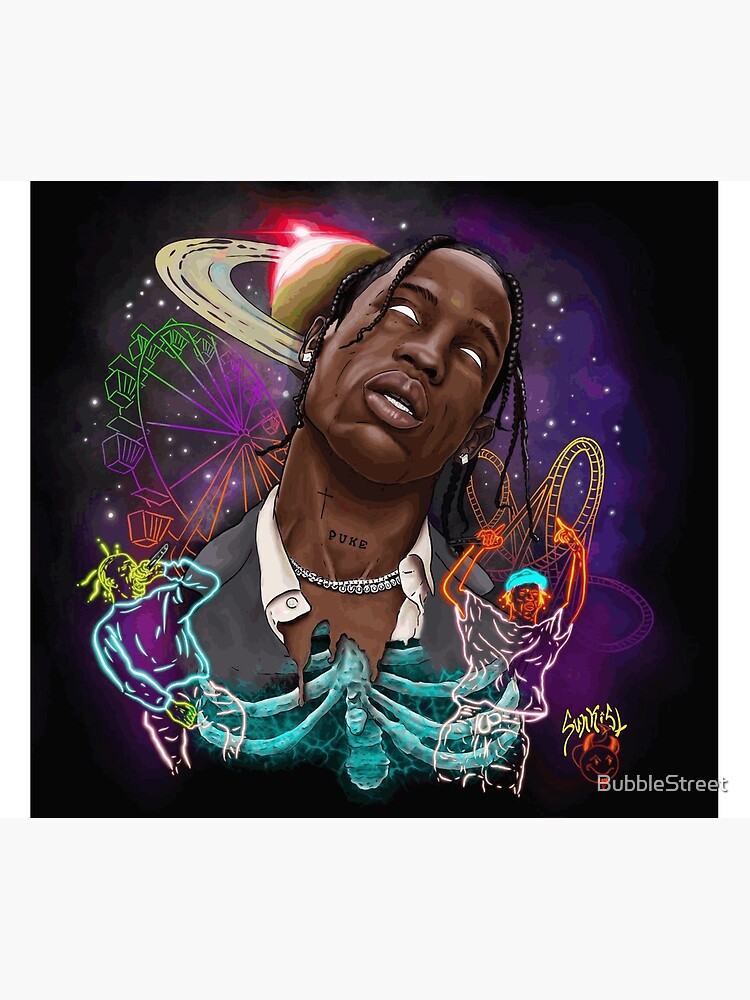 Travis Scott Astroworld Tapestry for Sale by BubbleStreet Redbubble