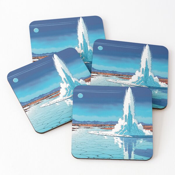 Item preview, Geyser in Yellowstone With Moon designed and sold by Secondearth.