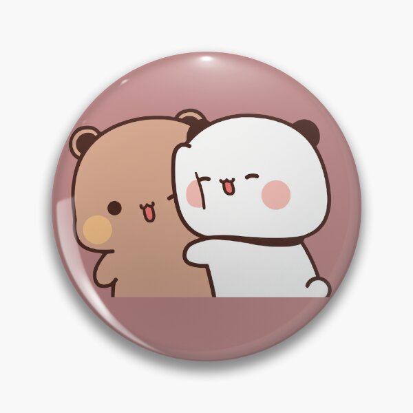 Item preview, Romantic hug from BuBu Panda to DuDu Bear❤️ designed and sold by Pandety.