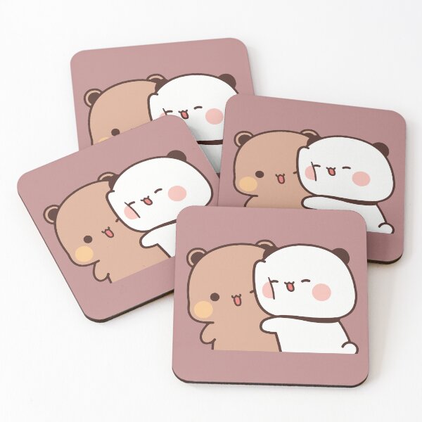 Item preview, Romantic hug from BuBu Panda to DuDu Bear❤️ designed and sold by Pandety.