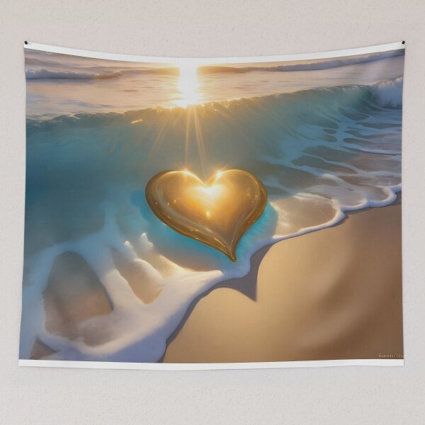 Item preview, Golden Sands of Eternal Love designed and sold by AI-Only Creations.