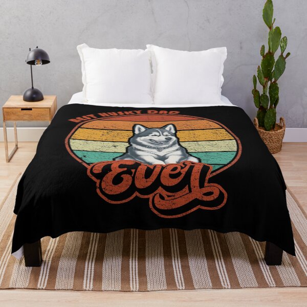 Item preview, Best Husky Dad Ever - Vintage Sunset - Vintage Husky designed and sold by brindled.
