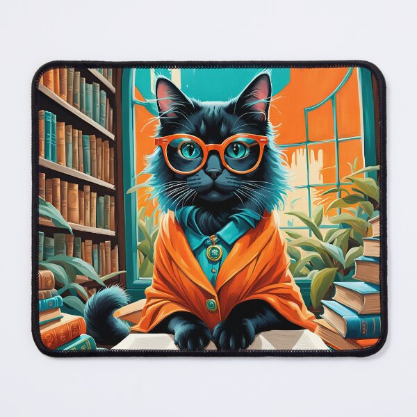Item preview, Cat Loves Books designed and sold by TAOPS.
