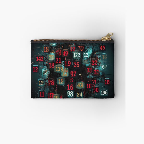 Item preview, grid of numbers in a dark scene designed and sold by artyficial-.
