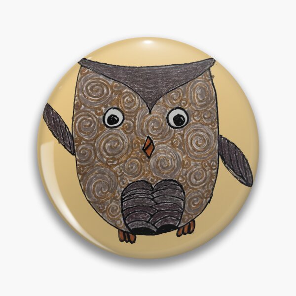 Item preview, Brown Tangle Cartoon Owl Drawing designed and sold by Nina Baldwin.