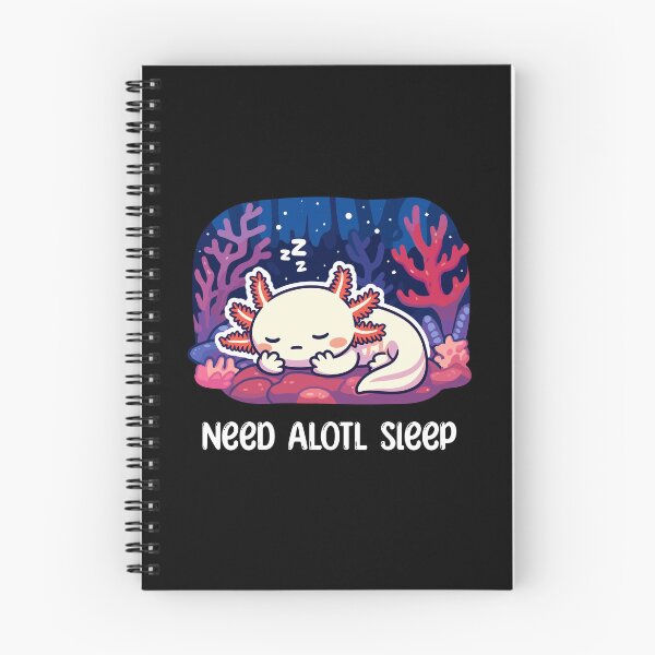 Item preview, Kawaii Axolotl Sleeping designed and sold by DinoKate.