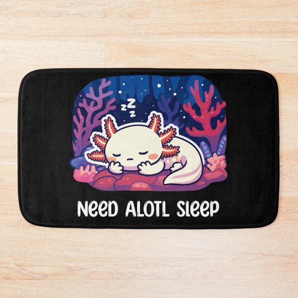 Item preview, Kawaii Axolotl Sleeping designed and sold by DinoKate.