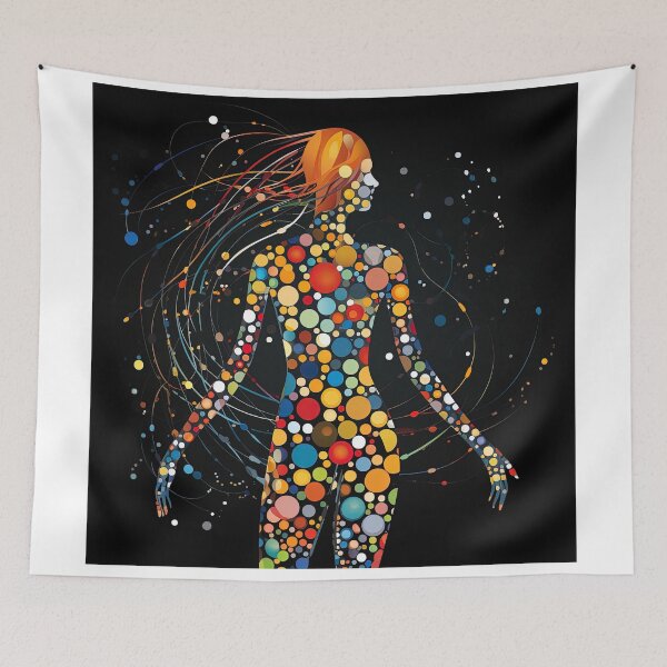 Item preview, human made with colored circles designed and sold by artyficial-.